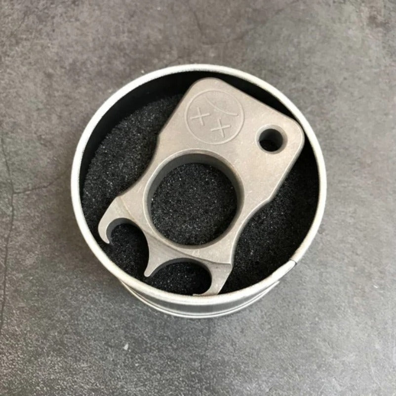 TitanGuard Titanium Alloy Self-Defense Knuckle Duster and Window Tool