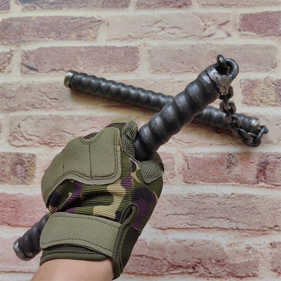 Non-Slip High-Speed Steel Threaded Tactical Defense Stick