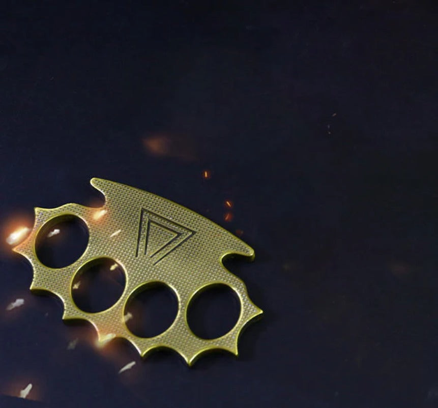 Portable Self-Defense Knuckle Duster for EDC Emergencies