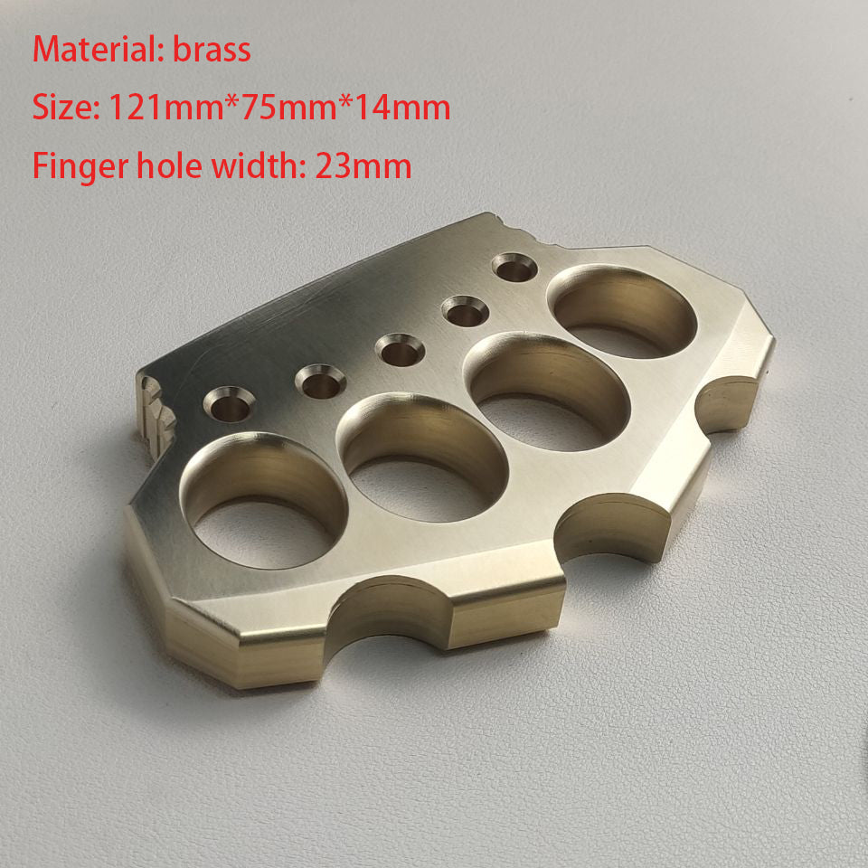 Emergency Self-Defense Brass Knuckle Duster for Personal Security