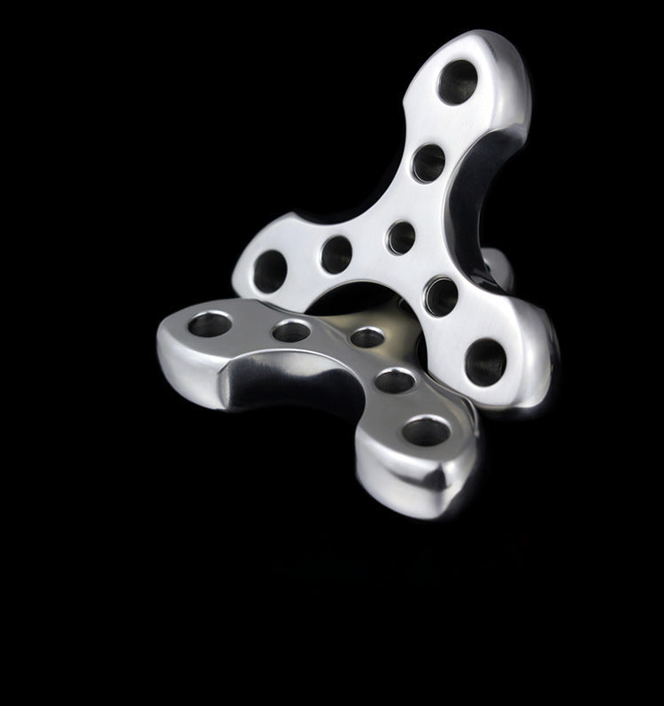 Triangular Brass Knuckle Duster Self Defense Tool 15mm Stainless Steel for EDC Window