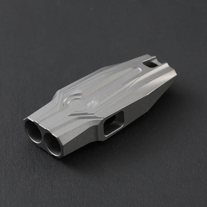 Outdoor Titanium Whistle Pendant for High Decibel Emergencies