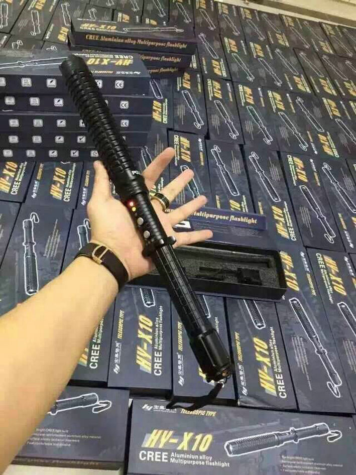 X10 High Voltage Electric Baton Blackhawk Tactical Self-Defense Device