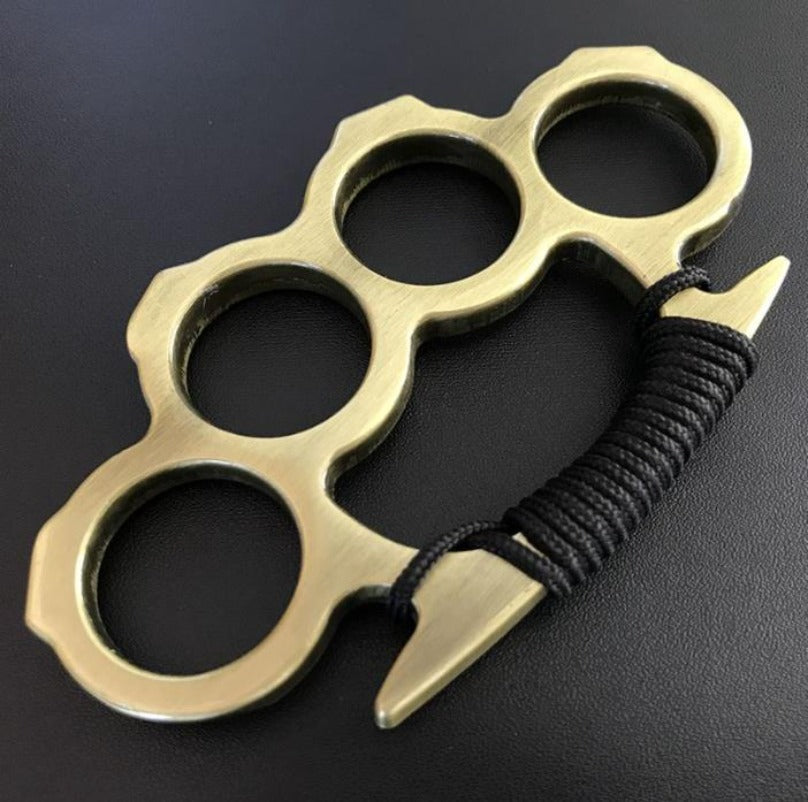 Solid Brass Knuckle Duster and Window Breaker by Guard for Protection