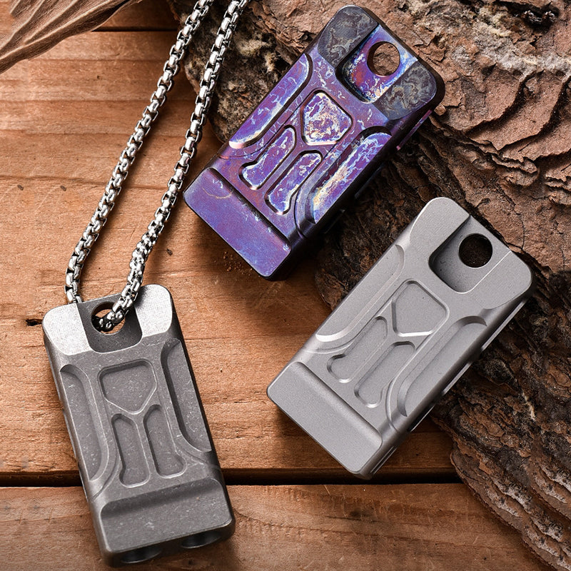 High-Volume Dual Chamber Titanium Whistle for Clear Sound
