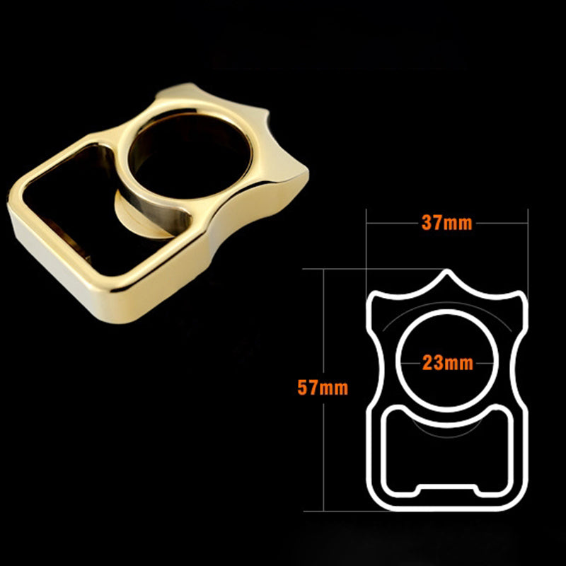 Brass Knuckle Duster for Self-Defense and Bottle Opening