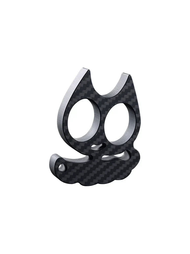 Protective Carbon Fiber Knuckle Duster Ring for EDC
