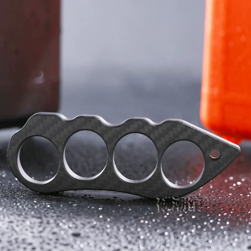 Carbon Fiber High Strength Pea Pod Four Knuckle Duster Design