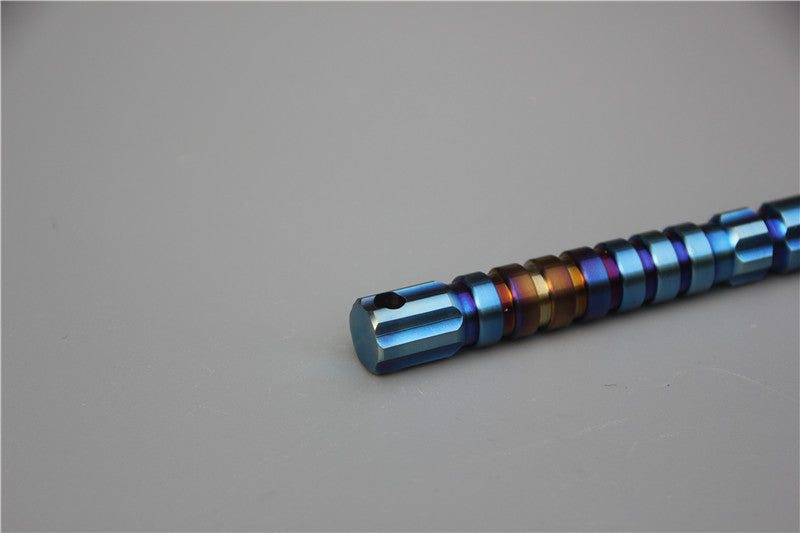 TC4 Titanium Tactical Pen EDC Tool with Key Stick and Window Breaking Feature