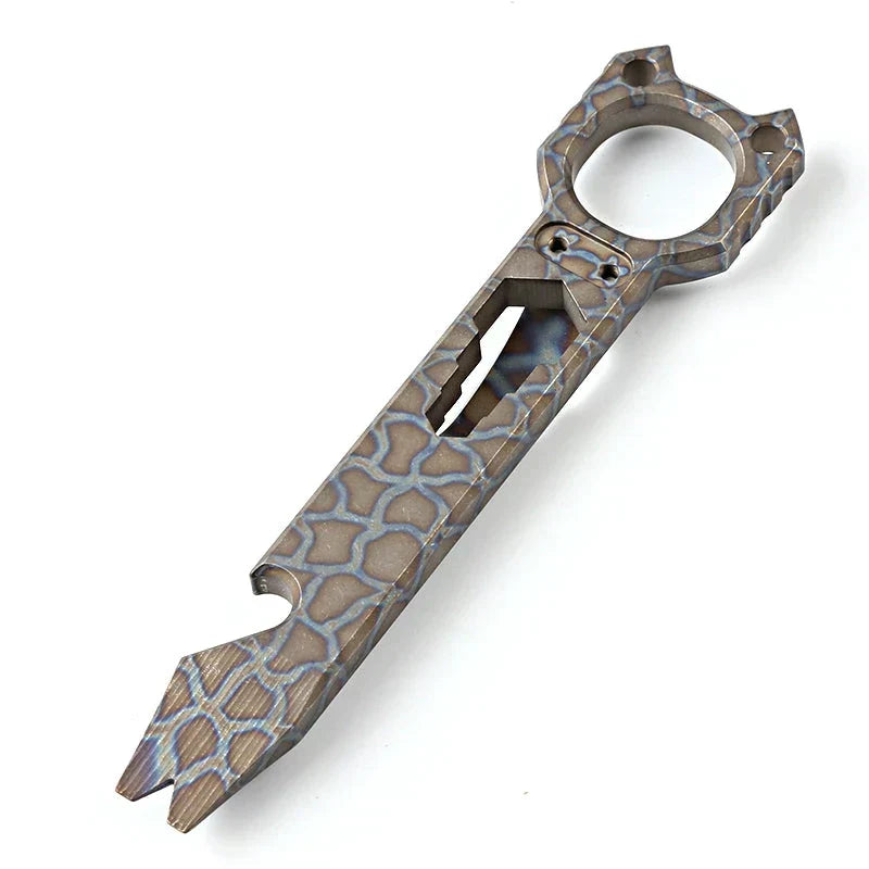 TC4 Knuckle Duster Titanium MultiTool Survival Stick