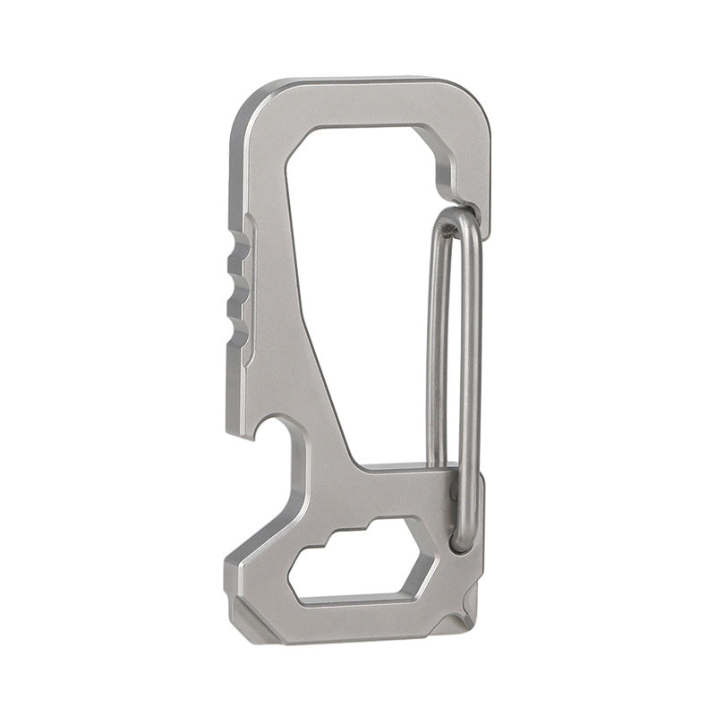 Titanium Multi-Function Keychain Tool with Waist Hook and Car Essentials