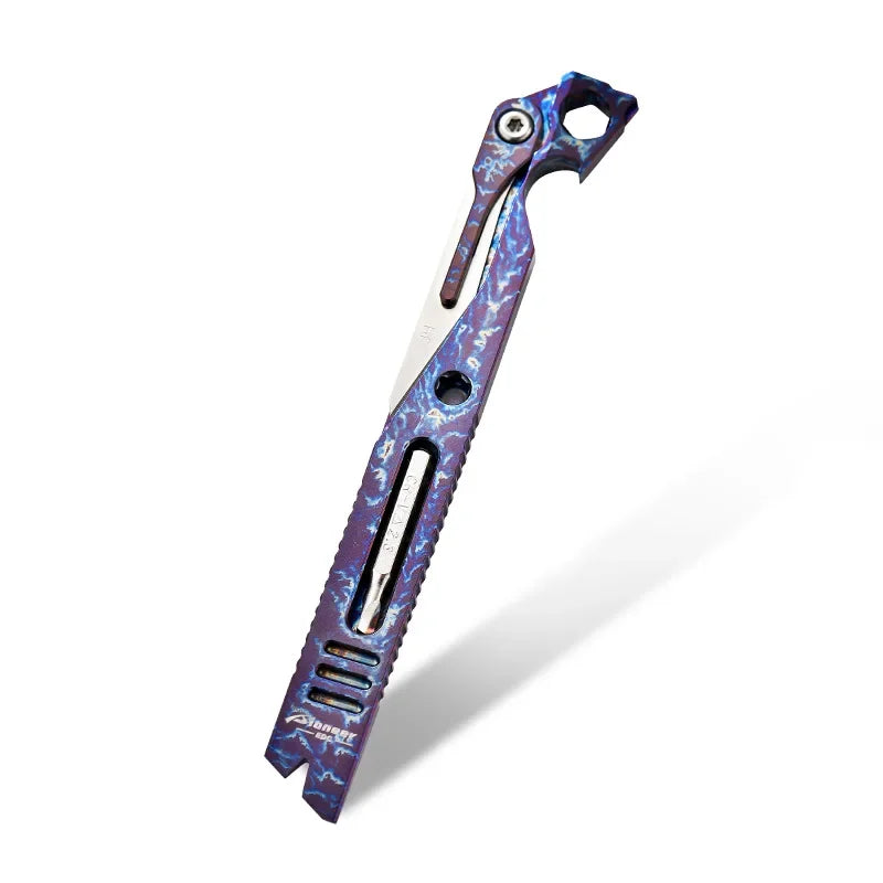 Outdoor Self-defense and Survival Titanium Alloy Pry Bar Multi-tool