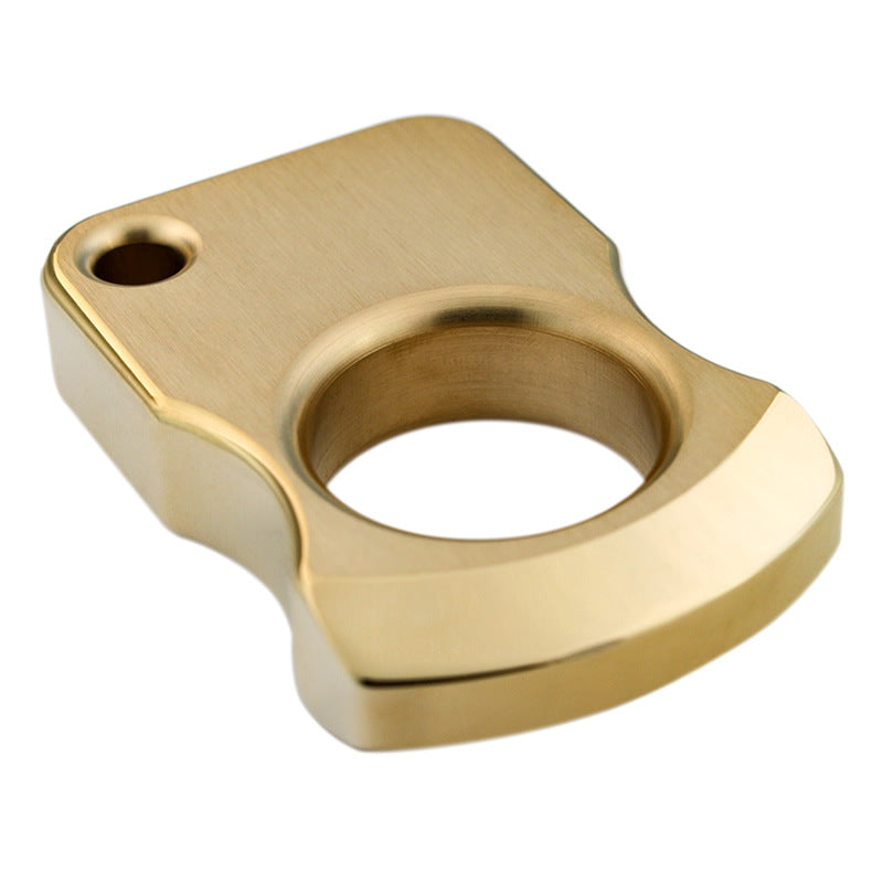 Single Finger Brass Knuckle Duster Multi-Use Defense Tool