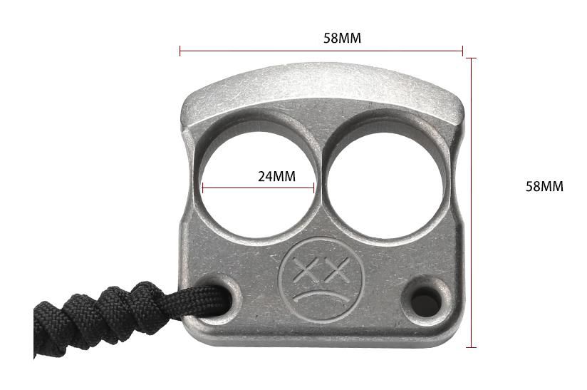 Titanium Knuckle Duster with Multiple Styles for Self Defense and Window Breaking