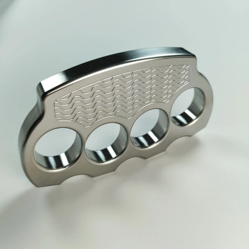 Solid Steel Knuckle Duster Tactical Emergency Defense Equipment