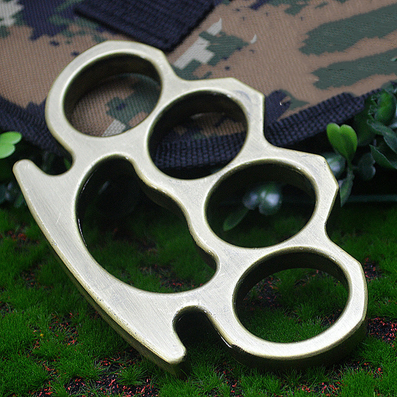 Heavy Duty Brass Knuckle Duster Four Finger Protection Tool