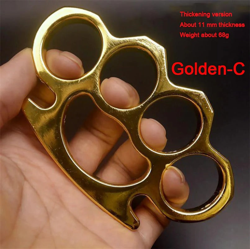 Heavy Duty Brass Knuckle Duster Four Finger Protection Tool