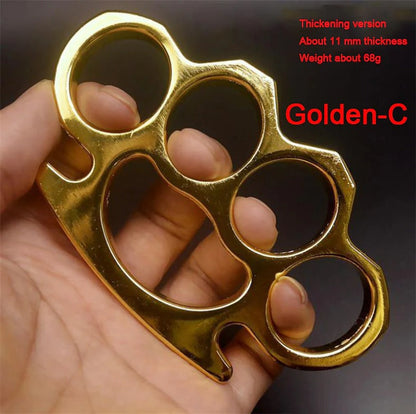 Heavy Duty Brass Knuckle Duster Four Finger Protection Tool