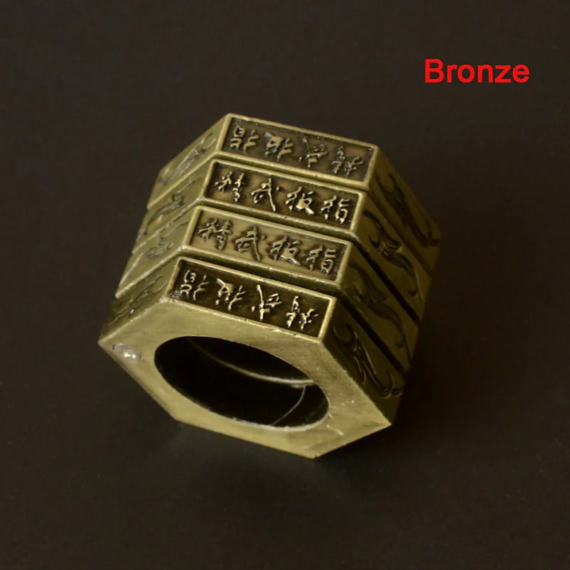 MagicGuard Collapsible Ring King with Window Breaking Tool for Defense