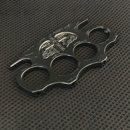 BroadGuard Metal Brass Knuckle Duster and Fist Buckle for Enhanced Protection