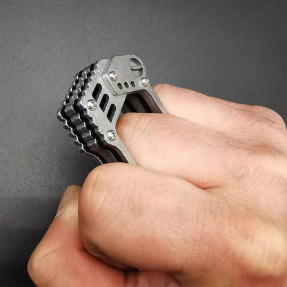 Precision Steel Knuckle Duster Window Breaker Survival EDC Tool