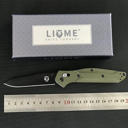 Liome Folding Hunting Knife with Aluminum Grip for Outdoor and EDC Use
