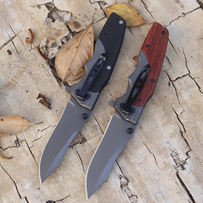 Versatile Outdoor Folding Knife for Camping and Self-defense