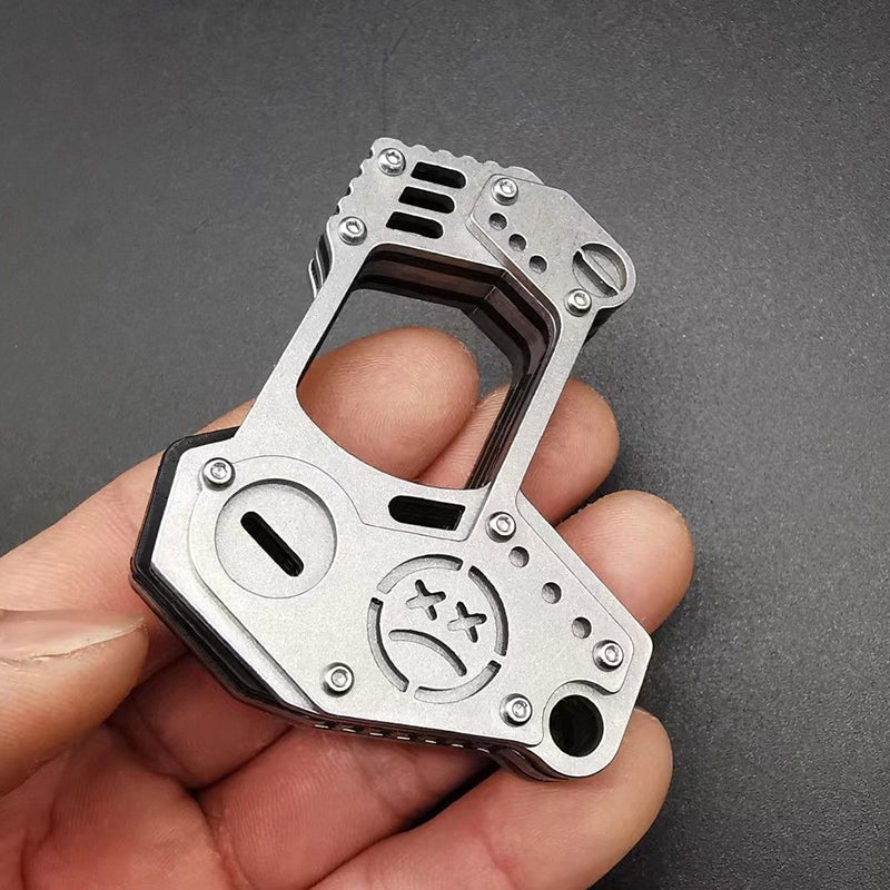 Precision Steel Knuckle Duster Window Breaker Survival EDC Tool