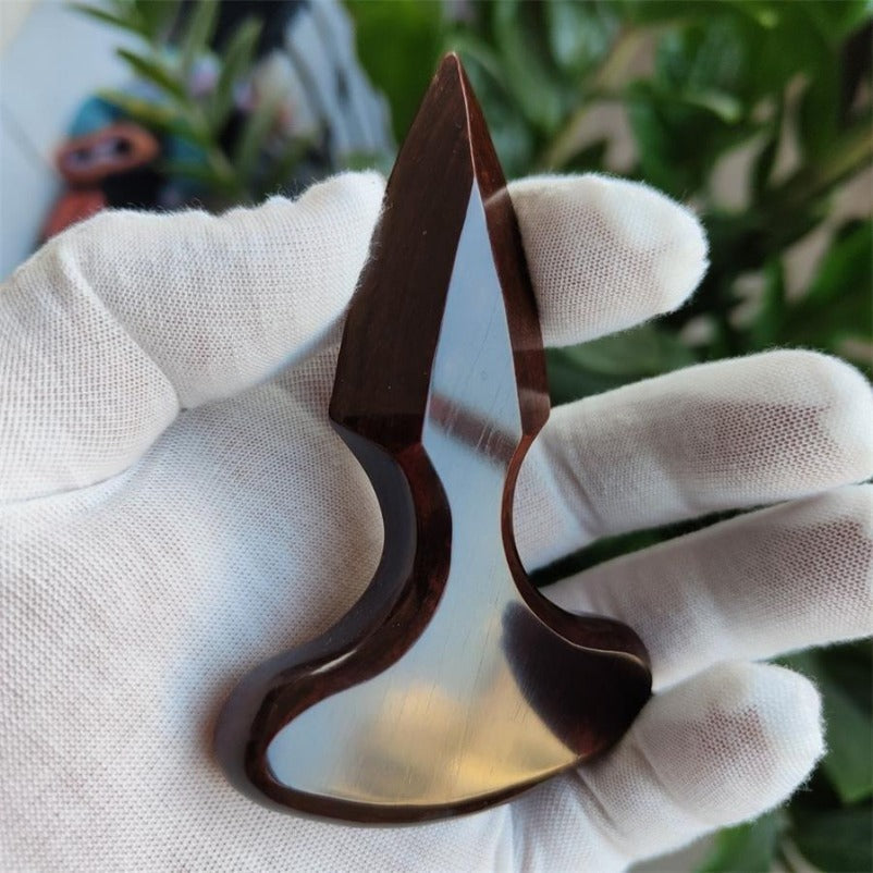 Hand-Polished Rosewood Thorn for Personal Protection