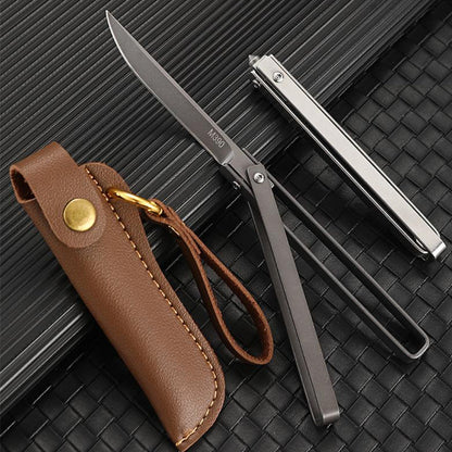 Folding Knife with Mechanically Designed Handle for Tactical Outdoor Pocket Carry