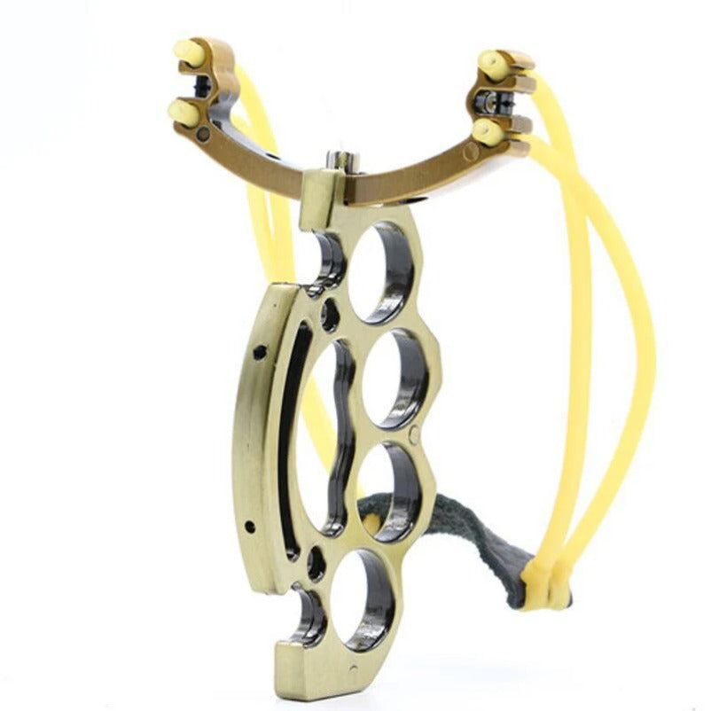 SlingshotGuard Knuckle Duster with Integrated Slingshot Function