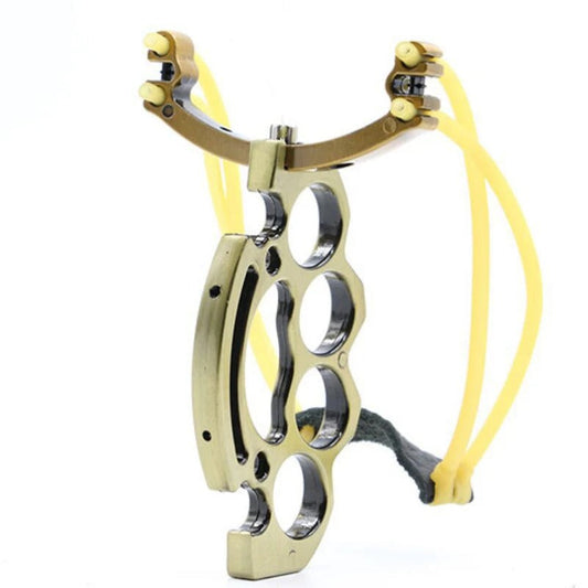 SlingshotGuard Knuckle Duster with Integrated Slingshot Function