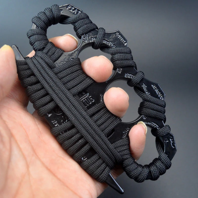 Sleek Solid Brass Knuckle Duster for Self Defense and EDC Use