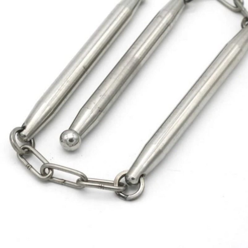 Solid Stainless Steel Whip Three-Section Self-Defense Gear