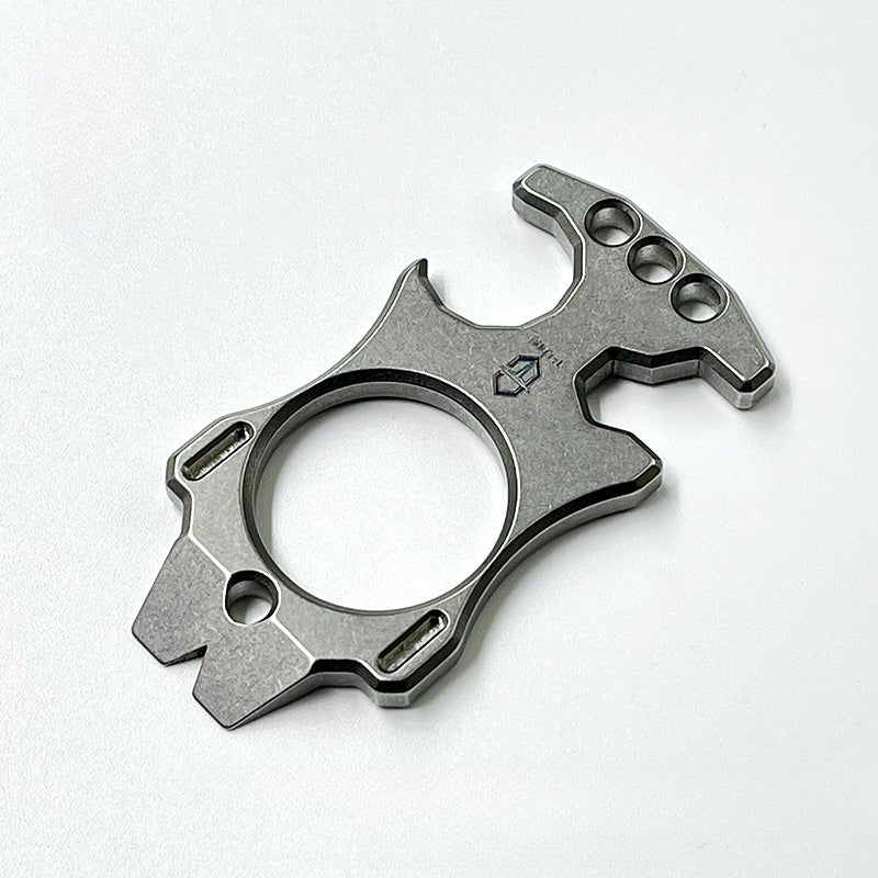 Titanium TC21 Knuckle Duster MultiTool Keychain