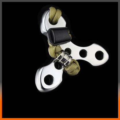 Triangular Brass Knuckle Duster Self Defense Tool 15mm Stainless Steel for EDC Window
