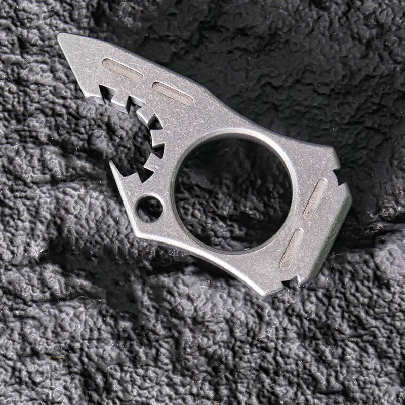 Stylish Titanium Knuckle Duster for Self-defense and EDC Use