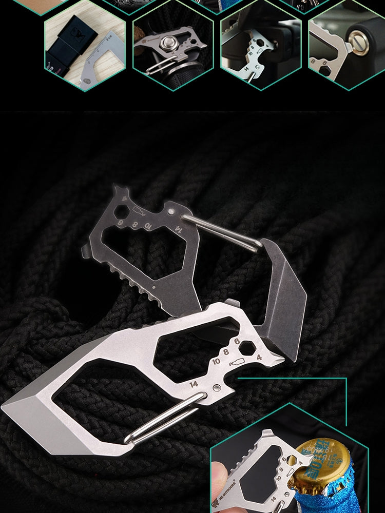 Stainless Steel Alpine Knuckle Duster Defender: Multi-Mount Safety Clip
