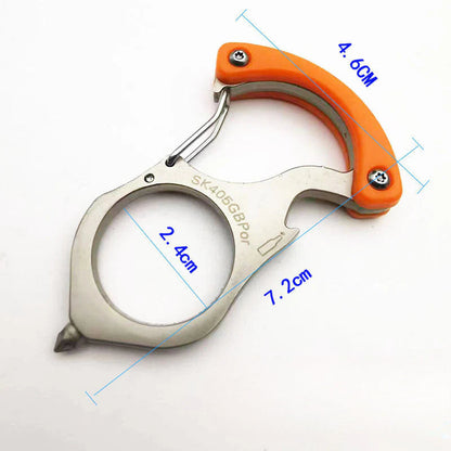 Versatile Single Finger Knuckle Duster Ring for Window Breaking and Everyday Carry