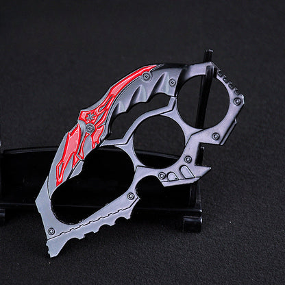 Versatile Zinc Alloy Knuckle Duster with Multiple Integrated Tools