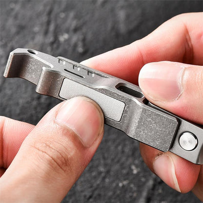 Multi-Function Titanium Alloy Nail Clippers with Bottle Opener