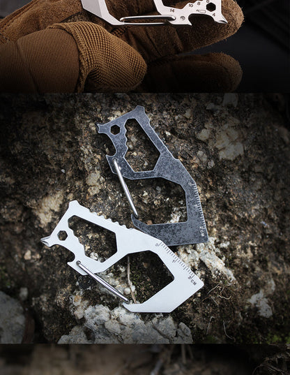 Stainless Steel Alpine Knuckle Duster Defender: Multi-Mount Safety Clip