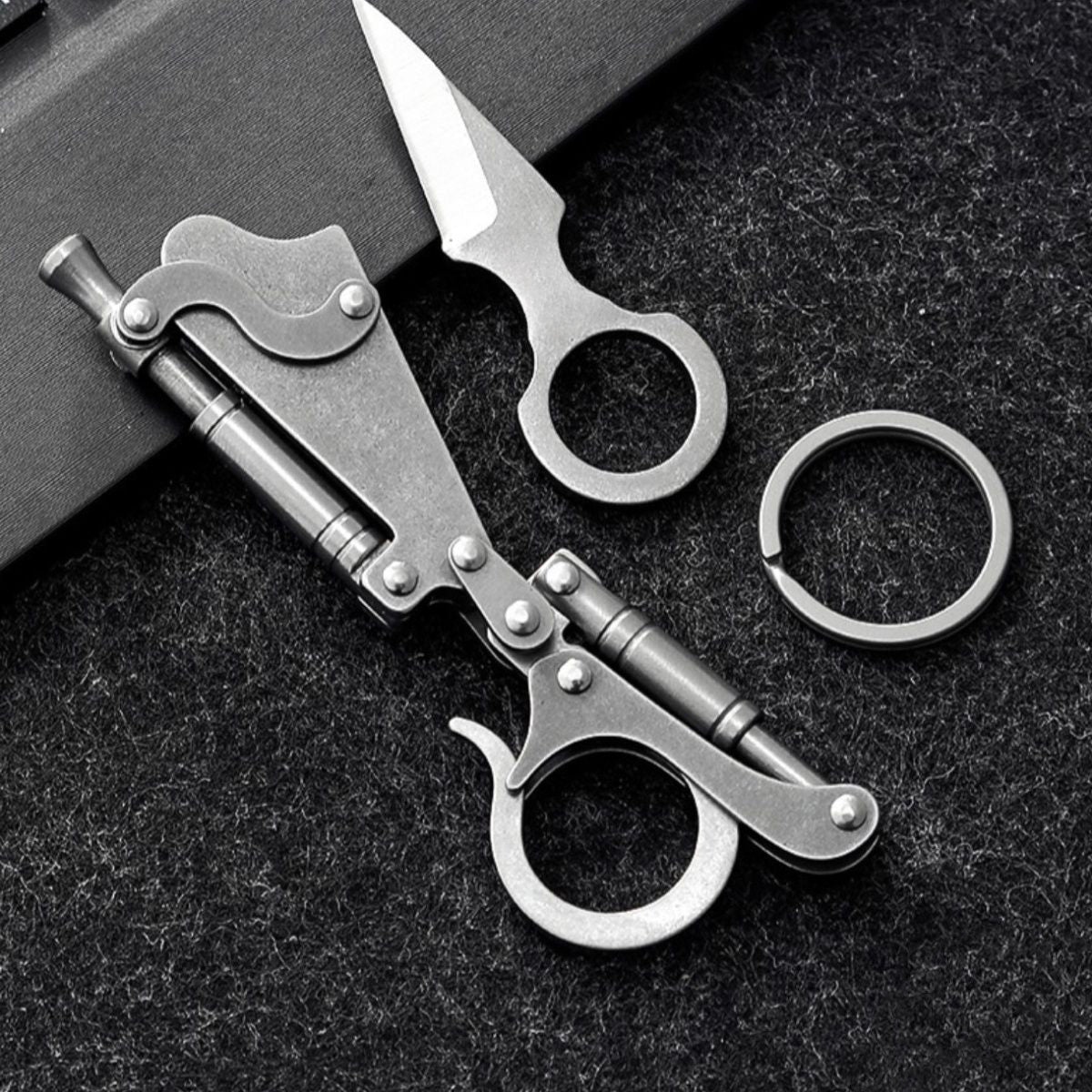 Pocket Blade Keychain with High Rebound for EDC and Personal Defense