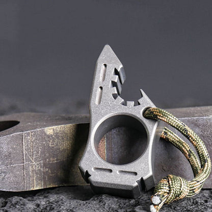 Stylish Titanium Knuckle Duster for Self-defense and EDC Use