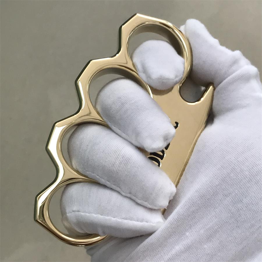 Mirror-Finished Classic Brass Fist Protector
