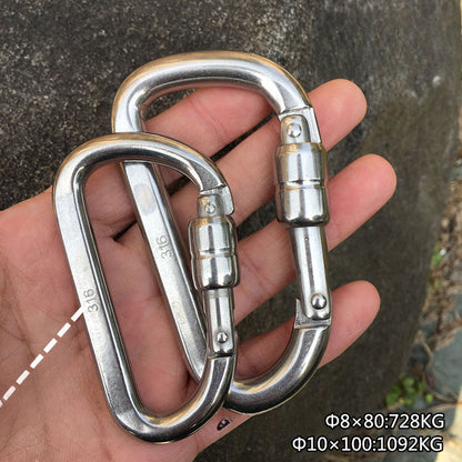 Titan GripLock D-Rig Clip for Secure Climbing and Hauling Tasks