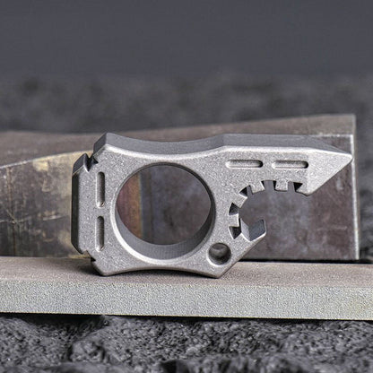Stylish Titanium Knuckle Duster for Self-defense and EDC Use