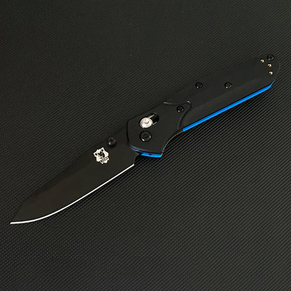 Liome EDC Tool Folding Blade Knife with Dual Color G10 Grip for Outdoor Use