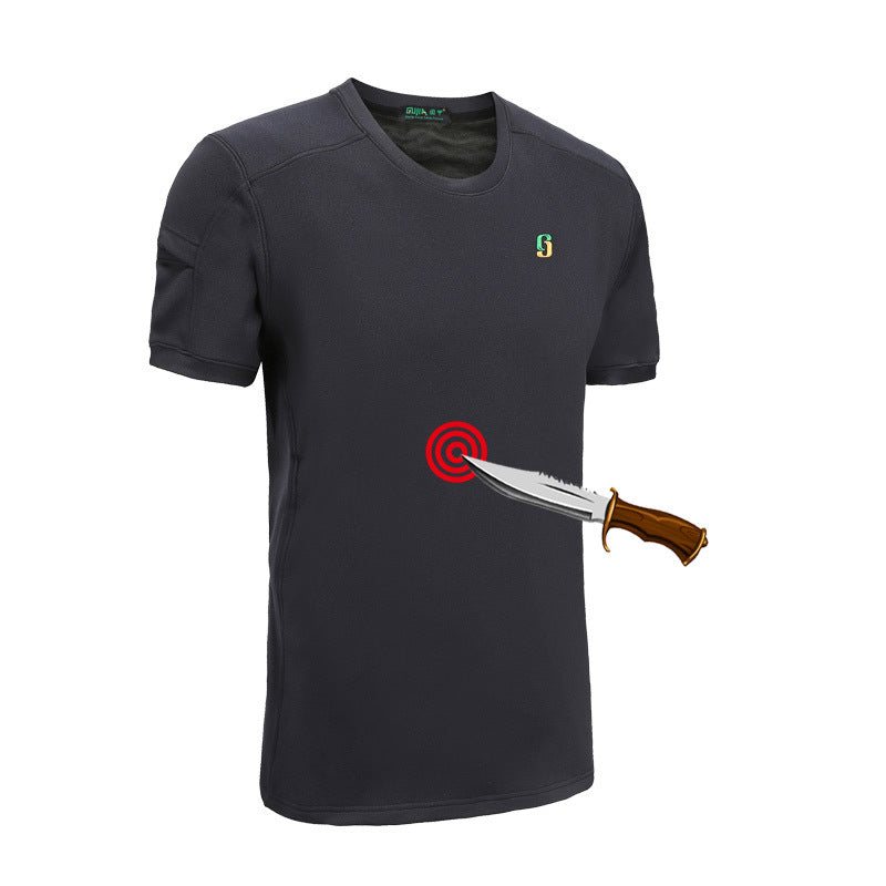 Breathable Stab-Resistant Shirt for Safety and Tactical Use