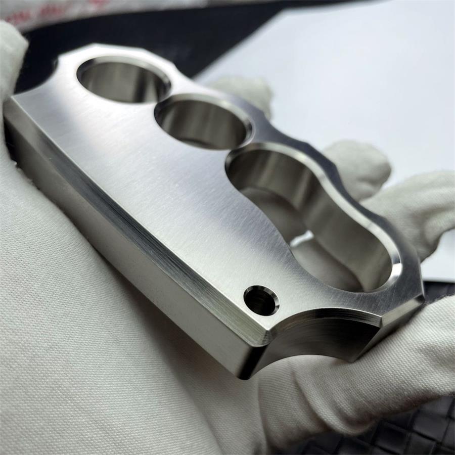 Solid Steel Knuckle Duster Outdoor Security and Personal Defense Tool